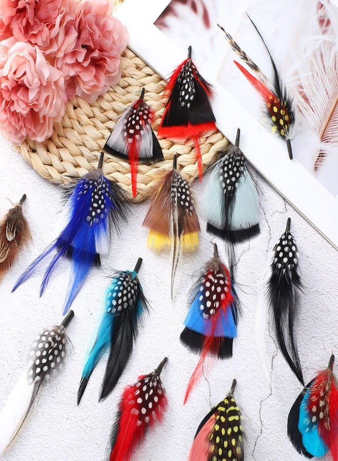 Syhood 20 Pcs Hat Feathers, Assorted Feathers for Hats Colorful Real Feathers Accessories for Men Women(Classic Style) - Image 4